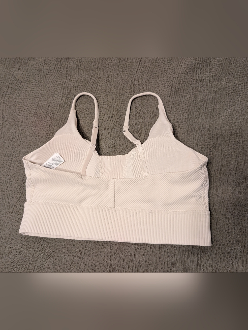 Old Navy Active PowerSoft Ribbed Leggings & Sports Bra Set Cream Small/Medium - Picture 11 of 12